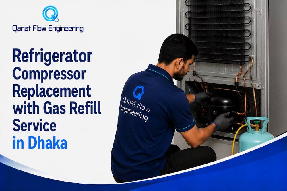 Refrigerator Compressor Replacement with Gas Refill Service in Dhaka